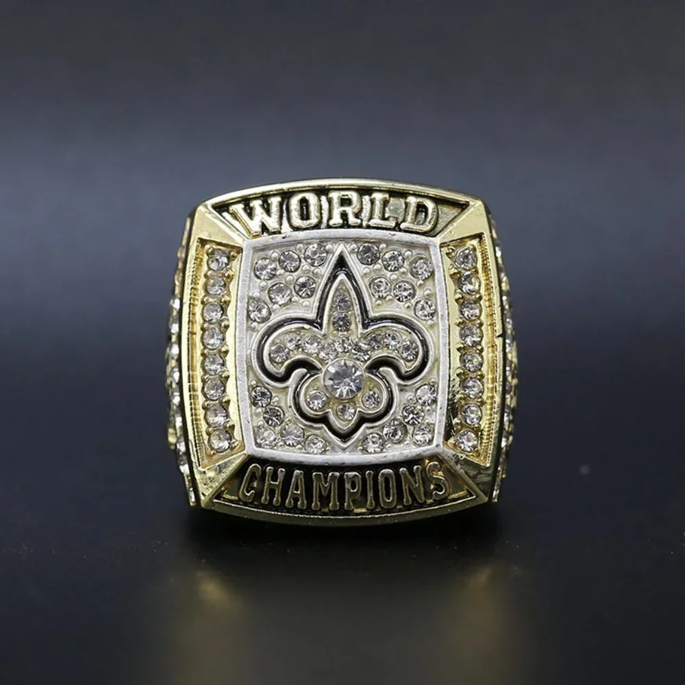 New Orleans Saints Championship Ring Fan Editiom‎ 2009 2010 Gold Super Bowl